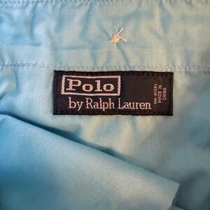 Polo Ralph Lauren Mens 36 Classic Fit Teal Blue Flat Chino Short Pima Cotton